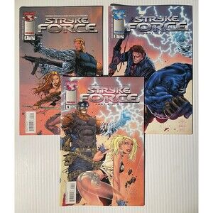 Strykeforce No.2, 3, & 4 (2004) Top Cow/Image Comic Book Set • Faerber
